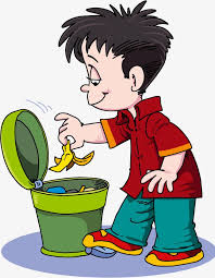 Rubbish Thrown Into The Trash, Litter, Banana Peel, Child PNG ...