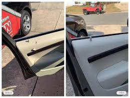 Vinyl Door Panel On This Car Repaired In Customer S Driveway Vinyl Doors Vinyl Repair Automotive Interior