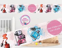 Faixa Adesiva Porta De Vidro Salão De Beleza Unhas Manicure