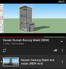 Desain Rumah Burung Walet Dengan Ukuran 4x4 Untuk Melihat Videonya Bisa Di Lihat Dichannel Youtube Poeta Walet Rumah Burung Burung Walet 4x4