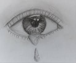Blue eyes crying drawing by tyrone webber absolutearts com. Pin On Drawing Eye