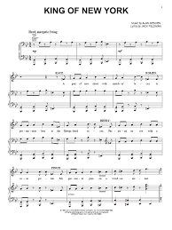 See more ideas about free sheet music, printable sheet music, easy piano. Alan Menken King Of New York Sheet Music Notes Chords Easy Piano Download Broadway 96976 Pdf