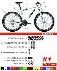 Giant Bike Frame Sticker Autocollant Bicycle Mountain Restoration Sticker Mtb Bmx The Frame Front Fo In 2020 Bike Frame Giant Bikes Bike Stickers