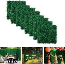 So the using experience of our customers indicates that our artificial boxwood panels are always good choices if you just need a small places to be decorated greenery. Amazon Com 8pcs Boxwood Panels 20 X20 Artificial Faux Hedge Plant For 21 5 Sq Feet Per Boxwood Hedge Set Use For Uv Protection Indoor Outdoor Fence Privacy Screen Grass Wall Greenery