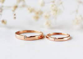 His And Hers Couples Rings Wedding Rings Rose Gold Couple Etsy Couple Wedding Rings Wedding Rings Gold Rings Simple