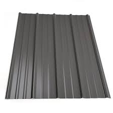 12 Ft Classic Rib Steel Roof Panel In Charcoal Roof Panels Steel Roof Panels Metal Roof Panels