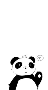 Black And White Panda Wallpaper Black White Yo Panda Iphone Wallpaper Phone Background Lock Screen Panda Wallpapers Locked Wallpaper Cartoon Wallpaper