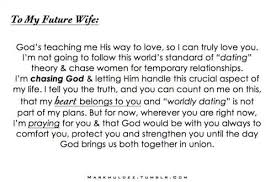Prayer to your future wife even if you&#39;ve never met her | Wish ... via Relatably.com