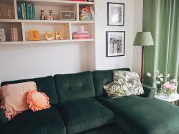 Add a touch of modern sophistication to your living room with our carefully curated range of sofas, developed in collaboration with dfs and thoughtfully designed to suit every. Dfs X Joules Green Velvet Patterdale Corner Sofa Review Charlotte Jacklin