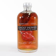 The heat is more of a blooming heat, taking 30 seconds or longer to kick in. Ghost Pepper Infused Maple Syrup Harwood Gold Purely Maple Syrup