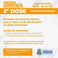 It was first identified in december 2019 in wuhan,. Vacina Covid 19 Segunda Feira Tem 1Âª Dose Para 43 Anos Ou Mais E 2Âª Dose De Coronavac E Astrazeneca Prefeitura Municipal De Vitoria Da Conquista Pmvc