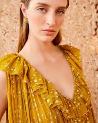 Ulla Johnson Audelia Gown in Dotted Lurex Crinkle