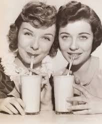 Diana Lynn and Gail Russell in a publicity still for "OUR HEARTS WERE YOUNG  AND GAY" (1944)