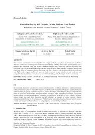 Pdf Compulsive Buying And Financial Factors Evidence From Turkey
