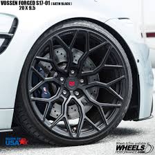 Clean Vossen Forged S17 01 Wheels On A Bmw M3 Finished In Satin Black Reach Us Today For Full Wheel And Tire Packages D Wheel Rims Car Wheels Rims Car Wheels