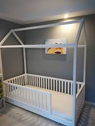 Covered Montessori Floor Bed Twin Toddler Rooms Toddler House Bed Toddler Girl Room