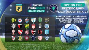 First division), named liga profesional de fútbol (english: Liga Argentina V1 Option File Pc Ps4 Pes 2021
