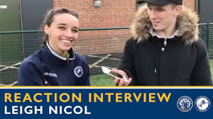 Y lo hace siendo todo un ejemplo de superación tras una etapa dura de su vida de la que se levanta más fuerte. Reaction Leigh Nicol Lionesses 3 2 Durham Youtube