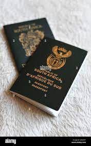 An Example Of An Old South African Passport Next To A New South African  Passport Stock Photo - Alamy