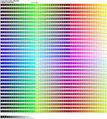 Html Color Code Chart Template Business Format