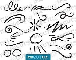 Swoosh Svg Or Swish Png Squiggle Word Endings Swash Underline Dxf Swishy Curly Curls Or Swirly Swirl Swishes Swashes Swooshes Ornaments Squiggles Svg Etsy