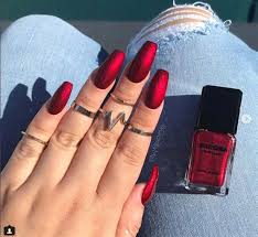 30 Pretty Fall Nail Art Designs Trends Ideas Fashonails Red Acrylic Nails Acrylic Nail Designs Nail Designs