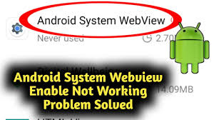 Android System Webview Enable Not Working Problem Solved Youtube