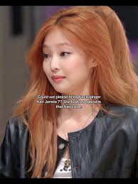 Jennie Kim Copper Hair