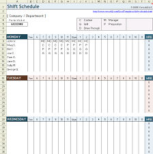 Free Employee Shift Schedule Template For Excel