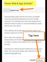 Paused for a moment and the user may return focus to your activity. How To Stop Google Tracking On Android Daves Computer Tips