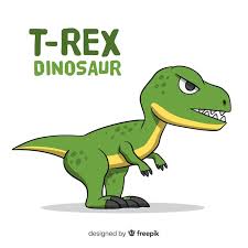 Fondo de dinosaurio t-rex dibujado a mano