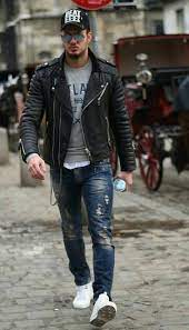 Sneakers Sale Brown Leather Jacket Men Mens Outfits Cool Street Fashion