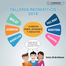 Curso de medicina tradicional china. Talleres Recreativos 2019 Cursos Para Jovenes Y Adultos Letras