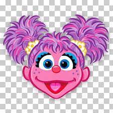 Ilustracion De Cara De Nina Rosa Y Purpura Abby Cadabby Elmo Ernie Count De Count Rosita Adhesivo Png Clipart Sesame Street Png Stickers