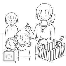 Supermarket Coloring Pages Coloring Pages Coloring Pages Cartoon Kids Color
