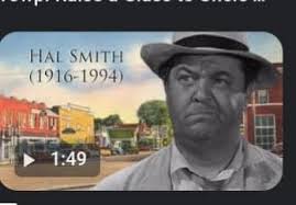 Hal Smith you may know him as Otis Campbell, and from many movies and  shows, but you may also recognize him from many voices he did as a voice  actor, he did