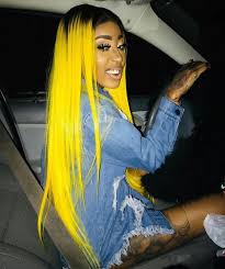 Black And Yellow Hair Style 