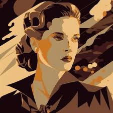 Bella Swan in the Art Style of Aaron Douglas