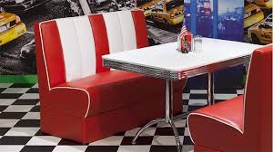 Polsterbank Elvis Bank In Rot Weiss 50er Jahre American Diner Polsterbank Sitzecke Wohn Esszimmer