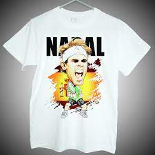 The above logo design and the artwork you are about to download is the intellectual property of the copyright and/or trademark holder and is offered to you as a convenience for lawful use with. Rafa Nadal T Shirt