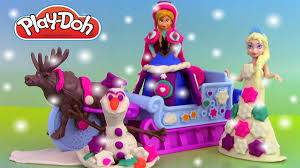 Pâte à modeler & gumpaste. Pate A Modeler Reine Des Neiges Traineau Play Doh Sled Adventure Aventure En Traineau Des Neiges Youtube