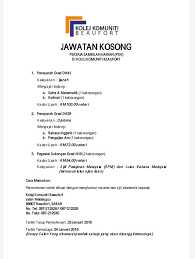 Related posts to jawatan kosong pensyarah uitm. Jawatan Kosong Pekerja Sambilan Kolej Komuniti Beaufort Facebook