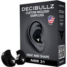 The decibullz custom molded earpiece has a noise reduction rating of 31 decibels when used as directed. Decibullz Custom Molded Earplugs Black Walmart Com Walmart Com