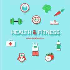 health and fitness icons stock images