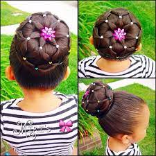 Bun Hair Style For Little Girls Hair Styles Little Girl Hairstyles Girl Hairstyles