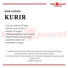 62 21 566 5262 fax. Lowongan Kerja Kurir Jne Medan 2021