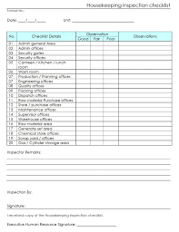 Supervisor's safety checklist (this list does not cover all conditions and is intended as a guide only) 1. Browse Our Image Of Store Visit Checklist Template Housekeeper Checklist Checklist Template Inspection Checklist