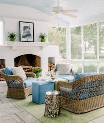 Coastal Sun Room Ideas With Wicker Rattan Coastal Living Rooms Coastal Living Room Furniture Rattan Furniture Living Room