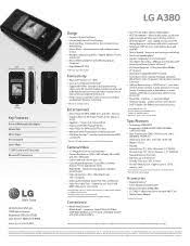 Which one should you buy? Lg A380 Support And Manuals