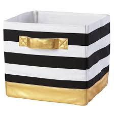 Black And White Storage Bins Mod Cube Bin Gold Black Gold Bedroom Black White And Gold Bedroom Gold Bedroom